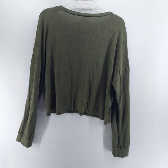 lulus green sweatshirt women size large - Picture 2 of 7
